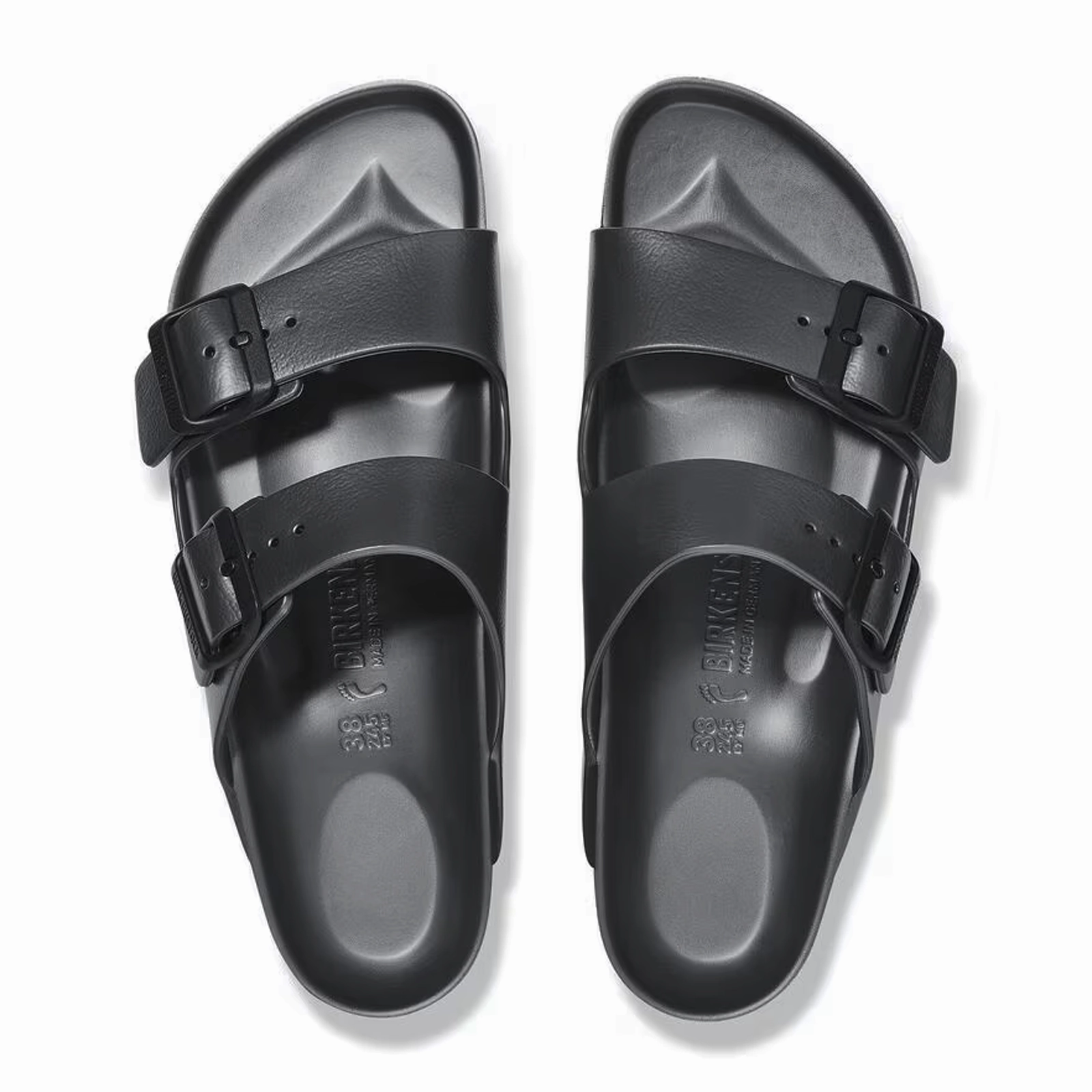 Fashion Flip-flops Birkenstock Arizona EVA Narrow Slide Sandal (Women) - Metallic Anthracite