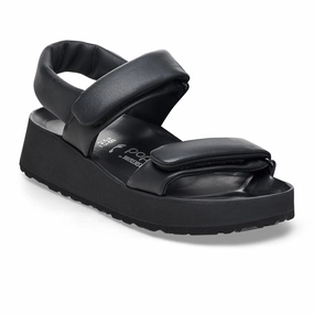 Birkenstock Theda Narrow Backstrap Sandal (Women) - Black Leather Adjustable Walking Shoes Foot Support