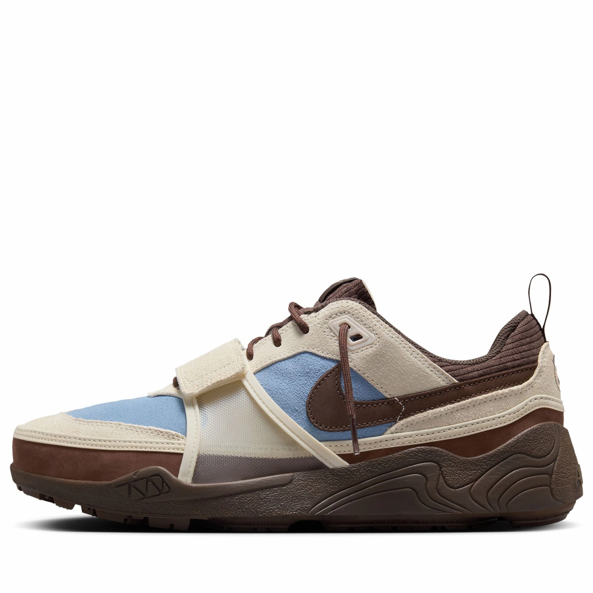 Travis Scott x Nike Zoom Field Jaxx - Leche Blue/Baroque Brown Eco Material All Day Wear Modern Minimal