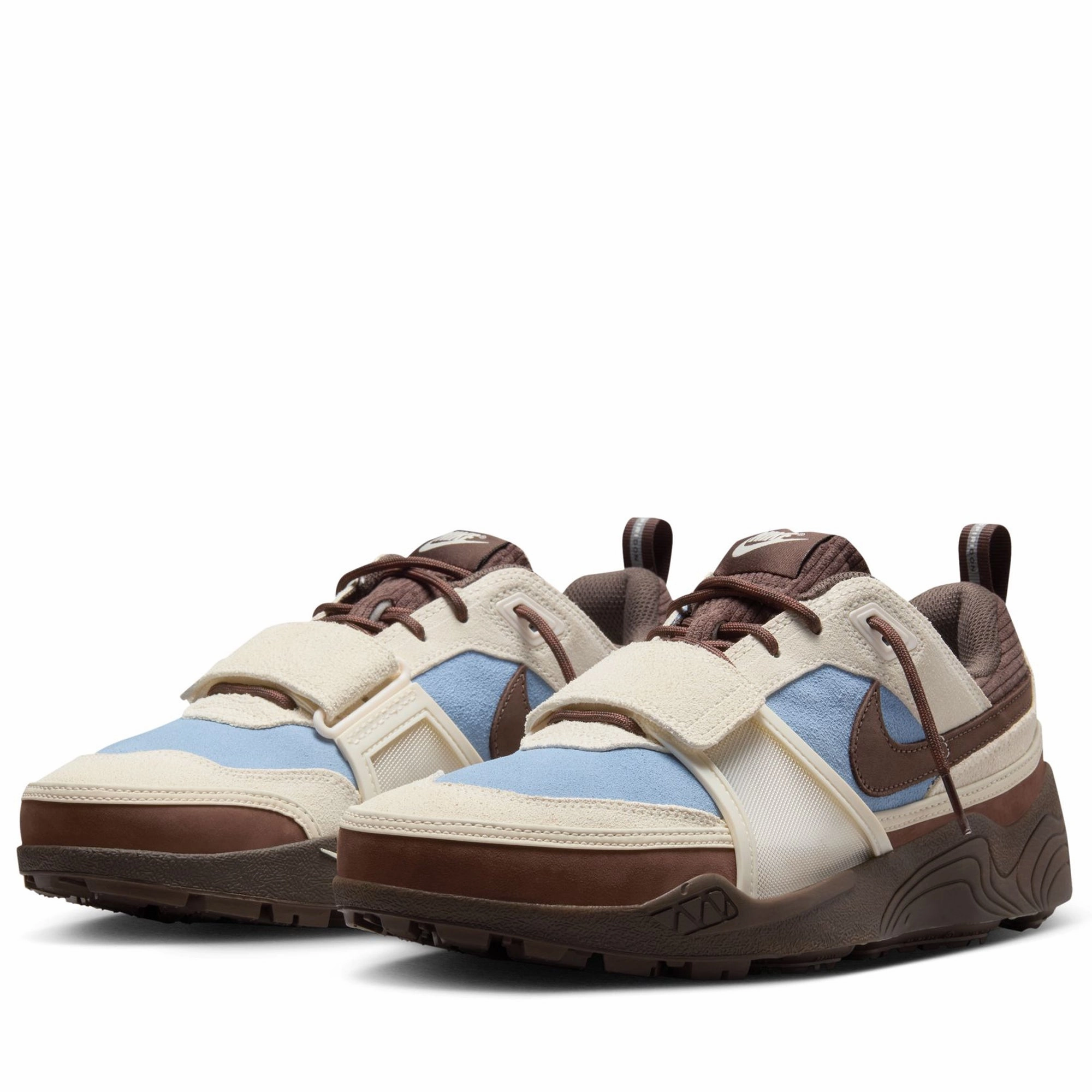 Adjustable Straps EasyToClean Travis Scott x Nike Zoom Field Jaxx - Leche Blue/Baroque Brown
