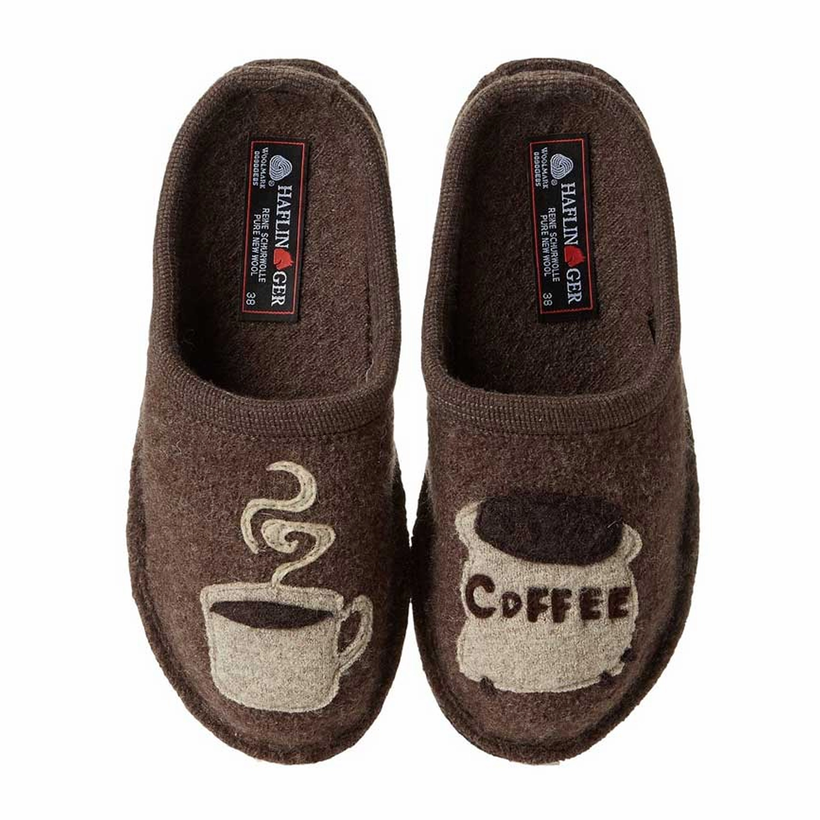 Haflinger Coffee Slipper (Unisex) - Earth Heel Support