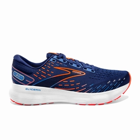 Brooks Glycerin 20 Running Shoe (Men) - Blue Depths/Palace Blue/Orange Thermoplastic
