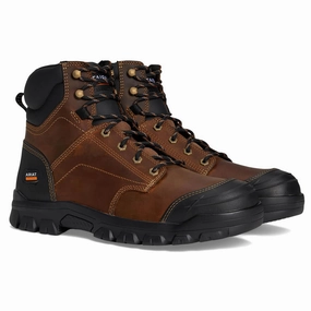 Treadfast 6" Soft-Toe Boot Distressed Brown Sweat Wicking Technology