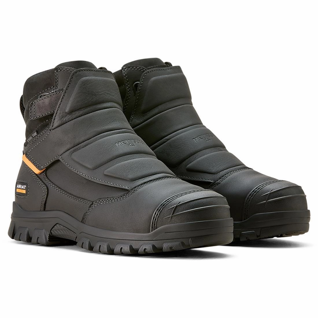 Warm in winter buckle - closure Treadfast Temper 6" CSA MetGuard WP Steel-Toe Work Boot Black