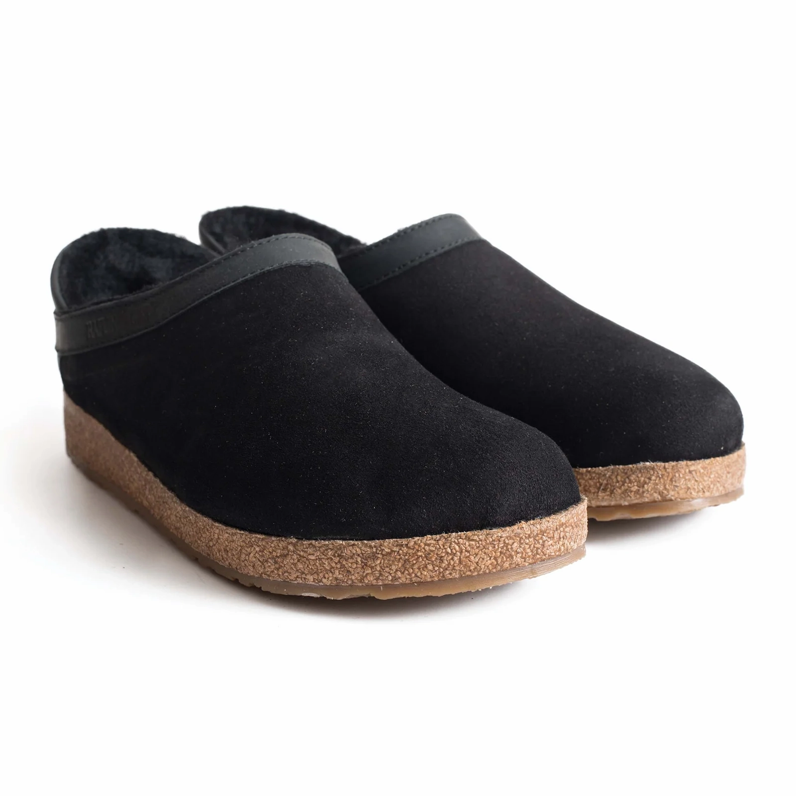 Haflinger Siberia Clog (Unisex) - Black Non Irritating Seamless Edges Foot Flex