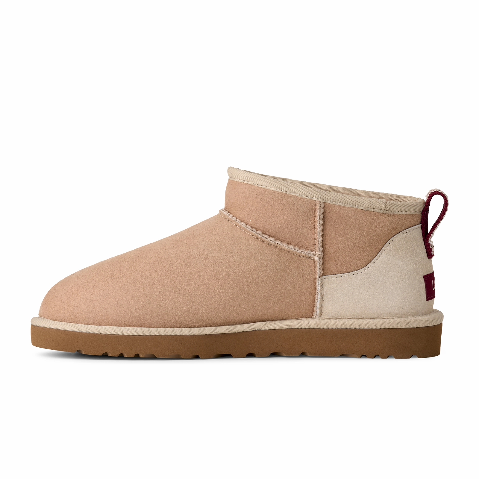 All Day Oil-Resistant UGG? Classic Ultra Mini (Unisex) - Driftwood/Biking Red