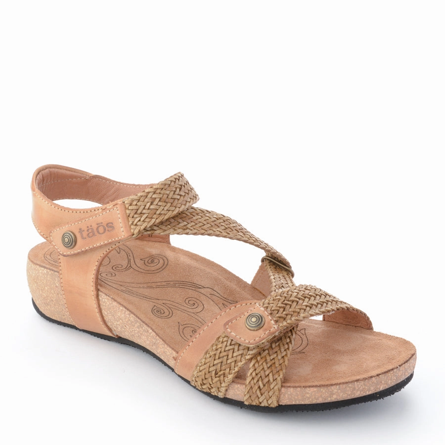 festival anti - slip TRULIE - CAMEL - LEATHER