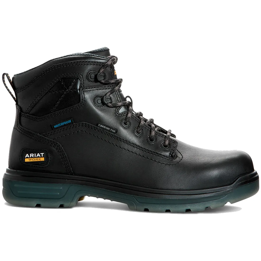 Turbo 6 inch Carbon-Toe CSA Waterproof Work Boot Black Regular Fit Shock-absorbing