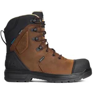 Turbo Outlaw 8 inch Carbon-Toe CSA Waterproof 400g Carbon Toe Work Boot Barley Brown festival insulated