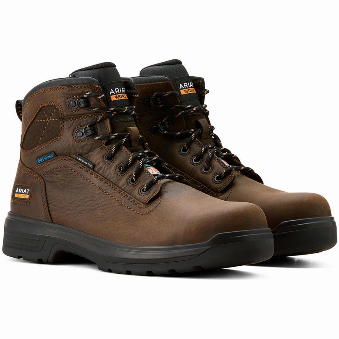 Vibrant Style Turbo 6 inch Carbon-Toe CSA Waterproof Work Boot Rich Brown