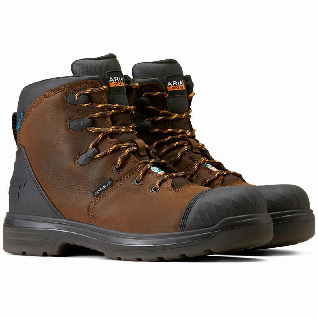 Turbo Outlaw 6 inch Carbon-Toe CSA Waterproof Work Boot Rich Brown Supportive midsole
