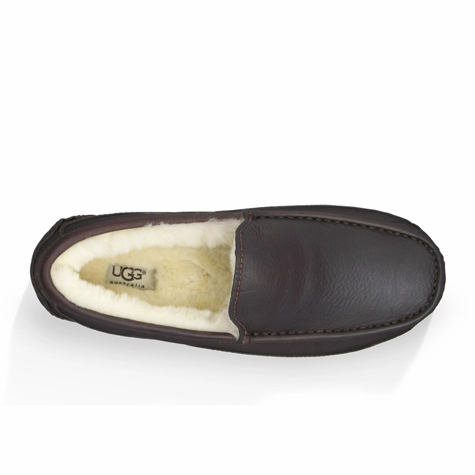 Supportive Footbed UGG? Ascot Leather Slipper (Men) - Dark Spice