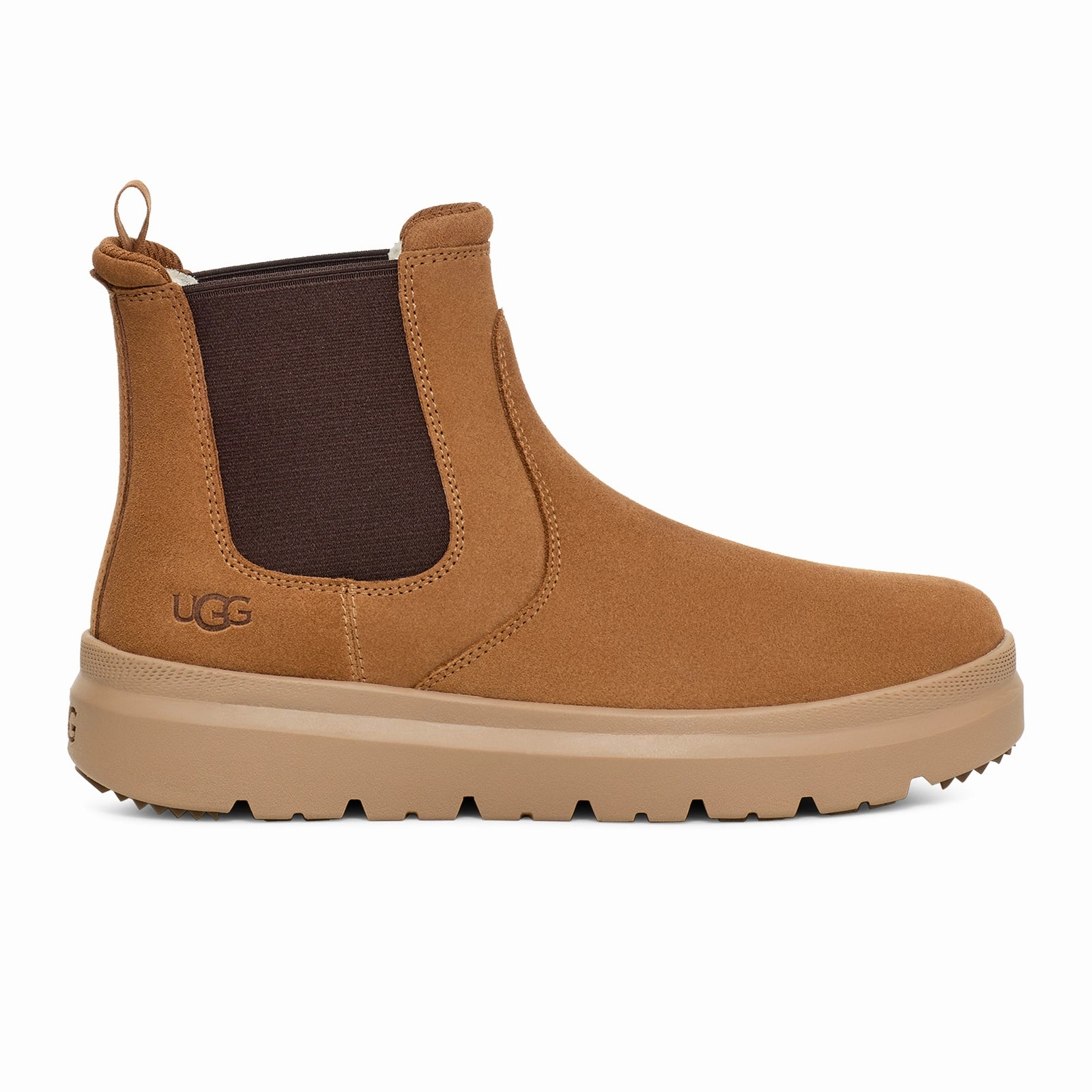 UGG? Burleigh Chelsea (Men) - Chestnut Padded Interior Mountain Climber Seamless Internal Structure