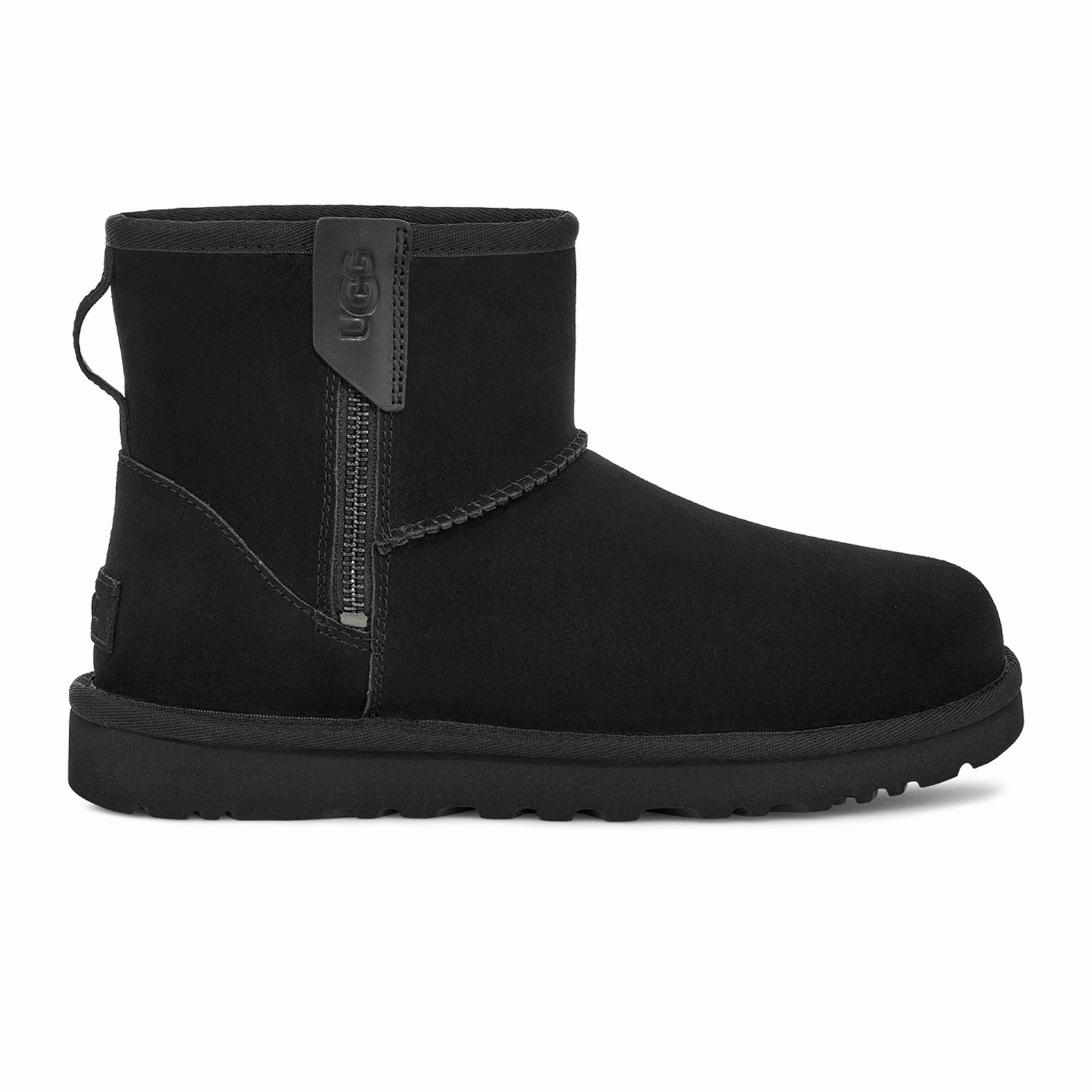 Soft Insole Shock absorption UGG? Classic Mini Bailey Zip (Women) - Black