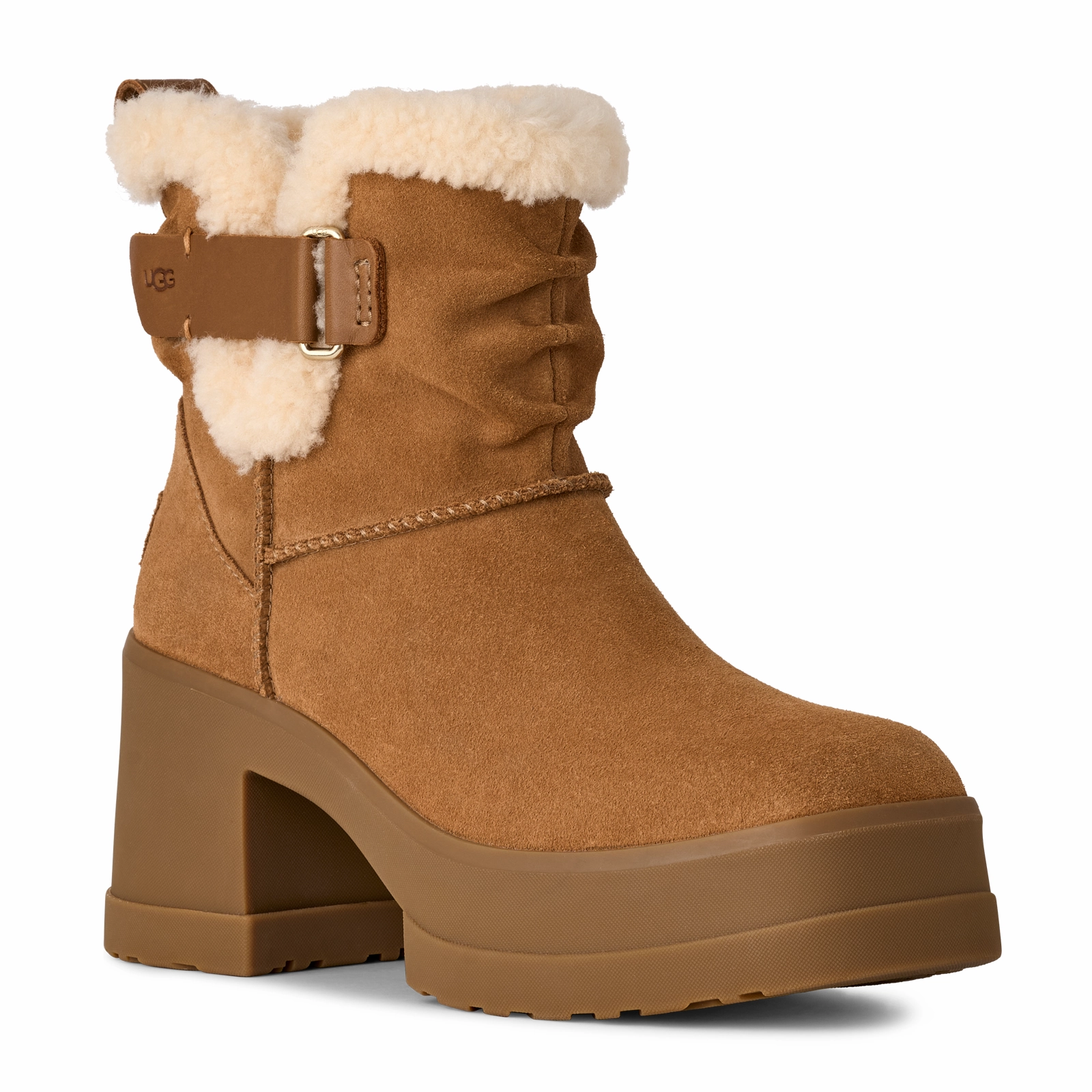 Stain Resistant Finish Bold Heel UGG? Moxy Pull On (Women) - Chestnut