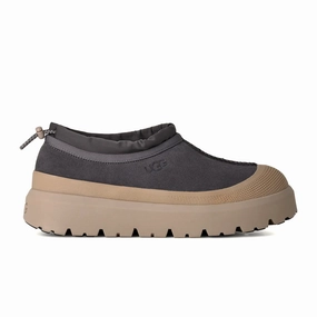 UGG? Tasman Weather Hybrid (Men) - Obsidian/Cobble Grey Lace Up Design Soft Material