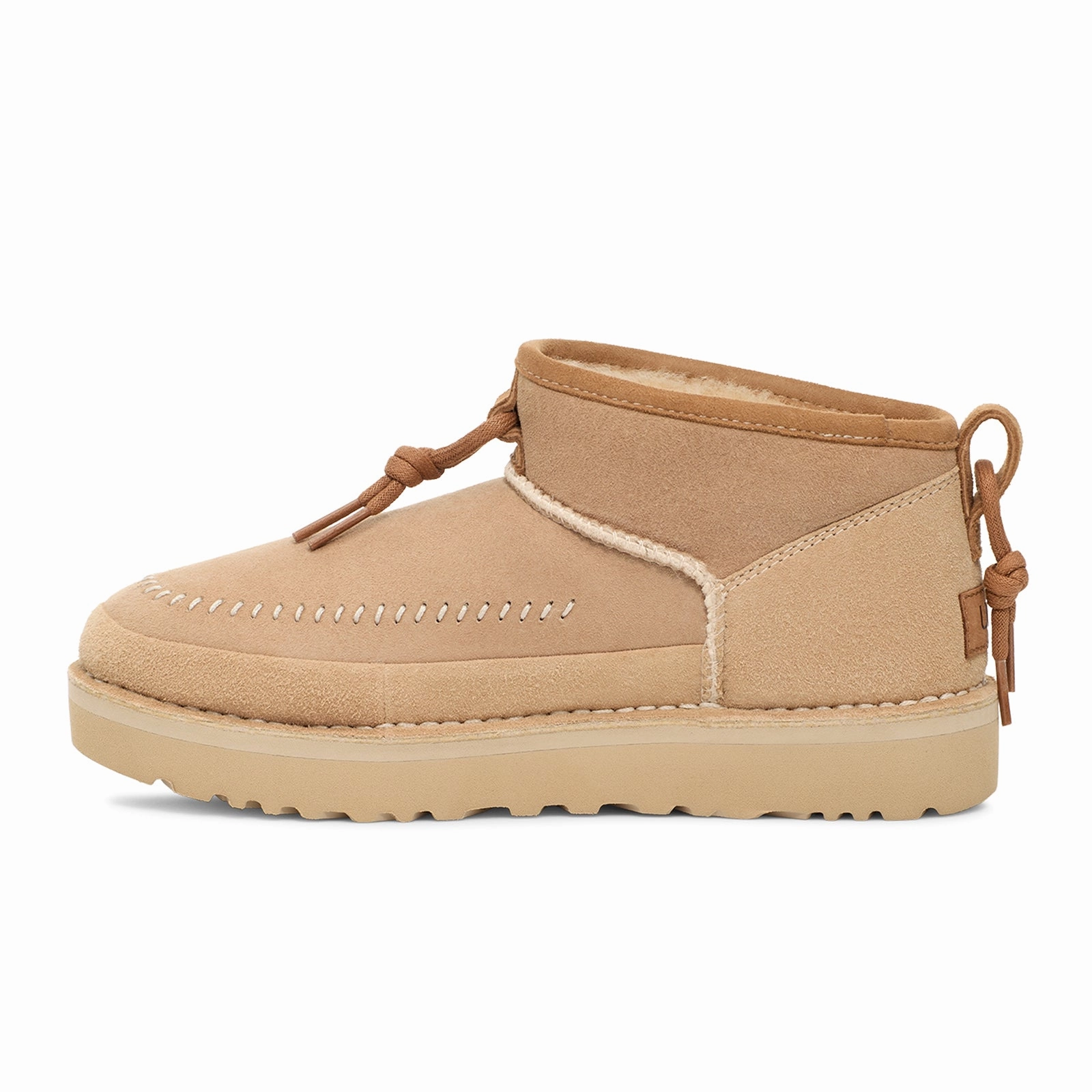UGG? Ultra Mini Crafted Regenerate (Women) - Sand Ankle padding Long Last