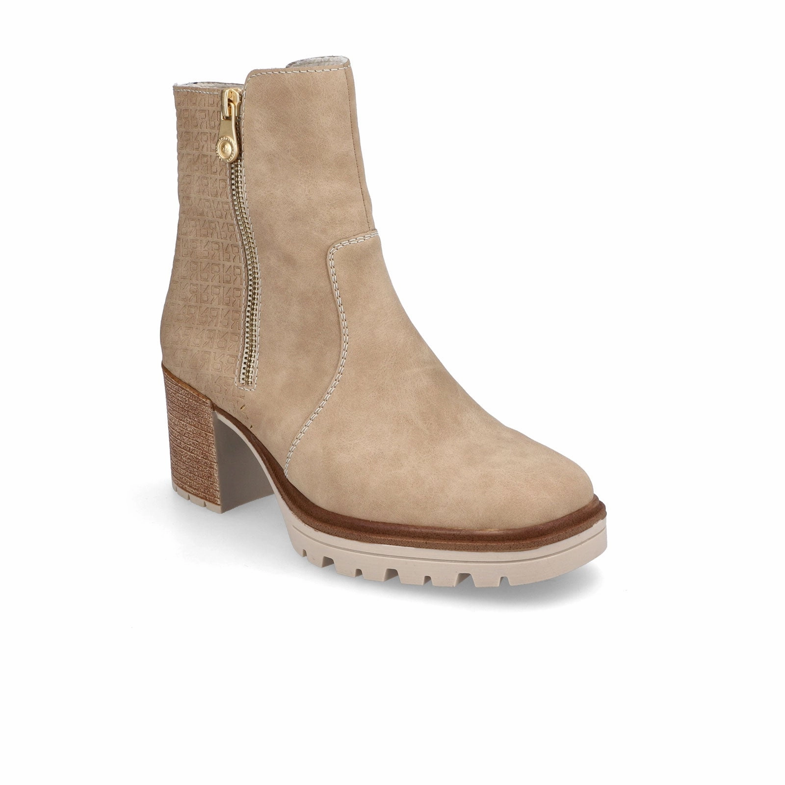 Padded Interior Cold Climate All-Season Protection Rieker Sandra Y9060-60 Ankle Boot (Women) - Marble