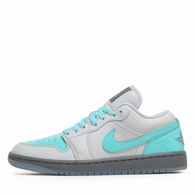 Women's Air Jordan 1 Low SE - Photon Dust/Aurora Green Waterproof Rainy Days