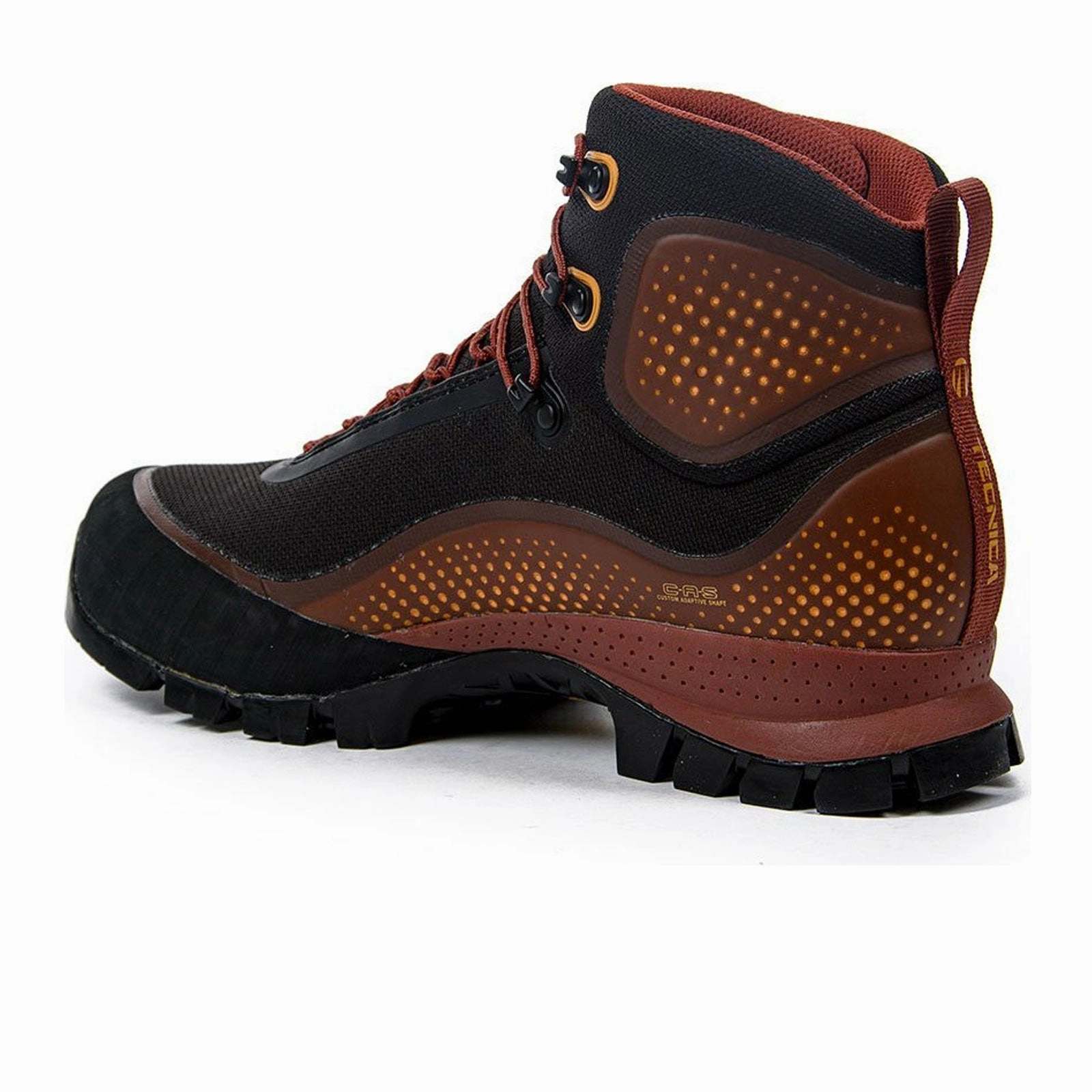Tecnica Forge S GTX Mid Hiking Boot (Men) - Black/Orange Rugged Built Night Travel Practical Build