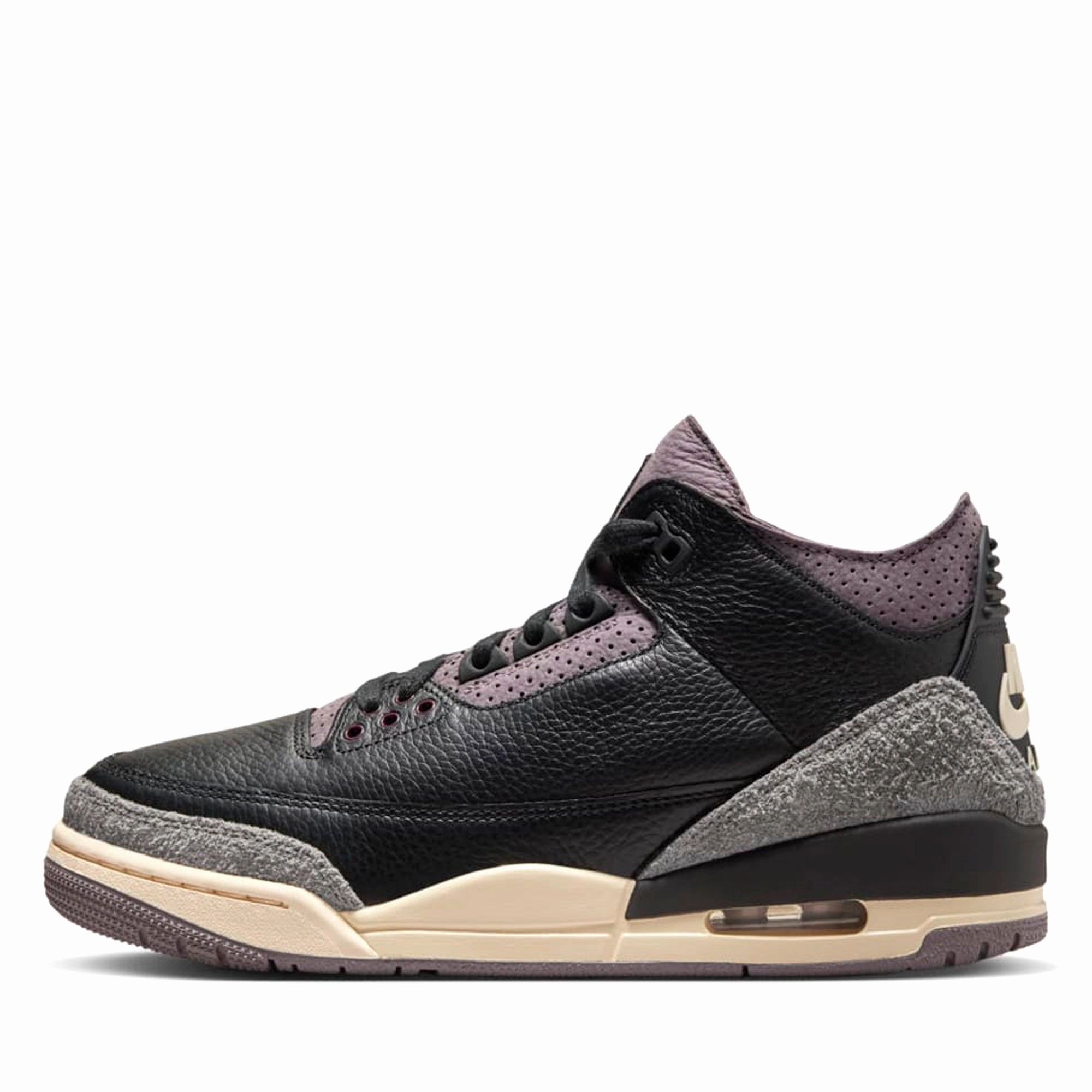 Bold Life Comfortable Heel Women's A Ma Mani??re x Air Jordan 3 Retro - Black/Violet Ore