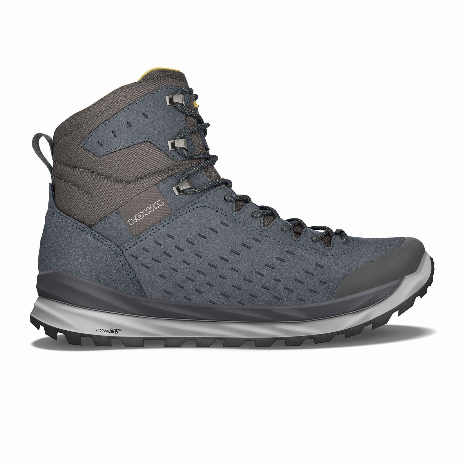 Lowa Malta GTX Mid (Men) - Steel Blue Dynamic Arch Frame Trail Support