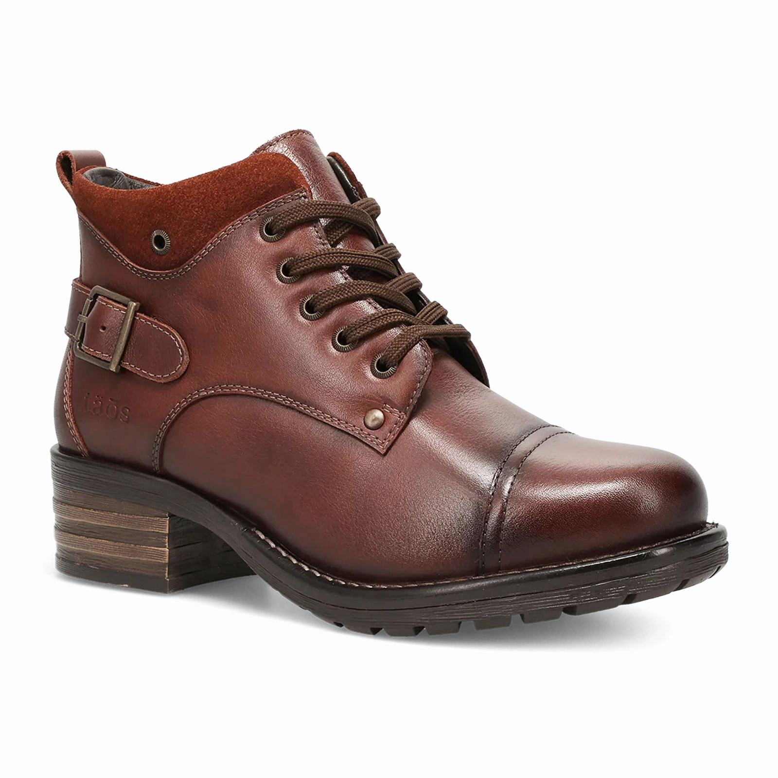 Taos Mini Crave Ankle Boot (Women) - Cognac Graduate