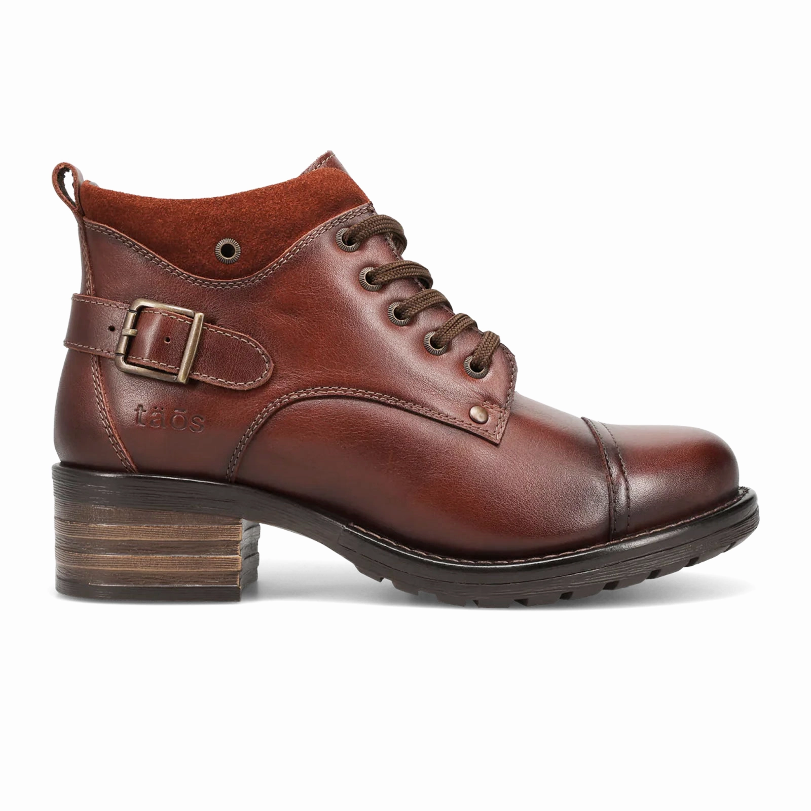 Quick Drying Cold Weather Commuter Taos Mini Crave Ankle Boot (Women) - Cognac