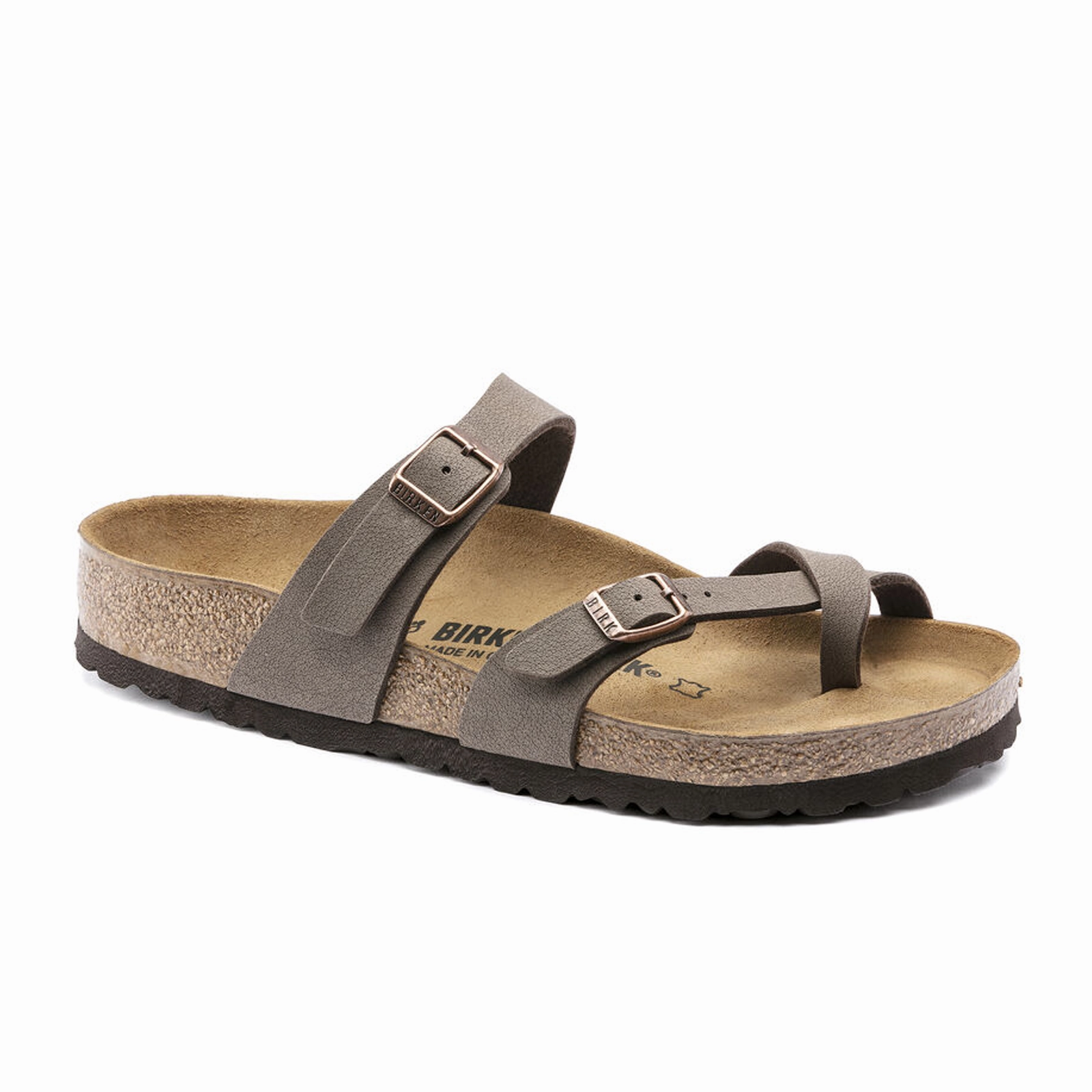 Birkenstock Mayari Sandal (Women) - Mocha Birkibuc Water Resistant Design
