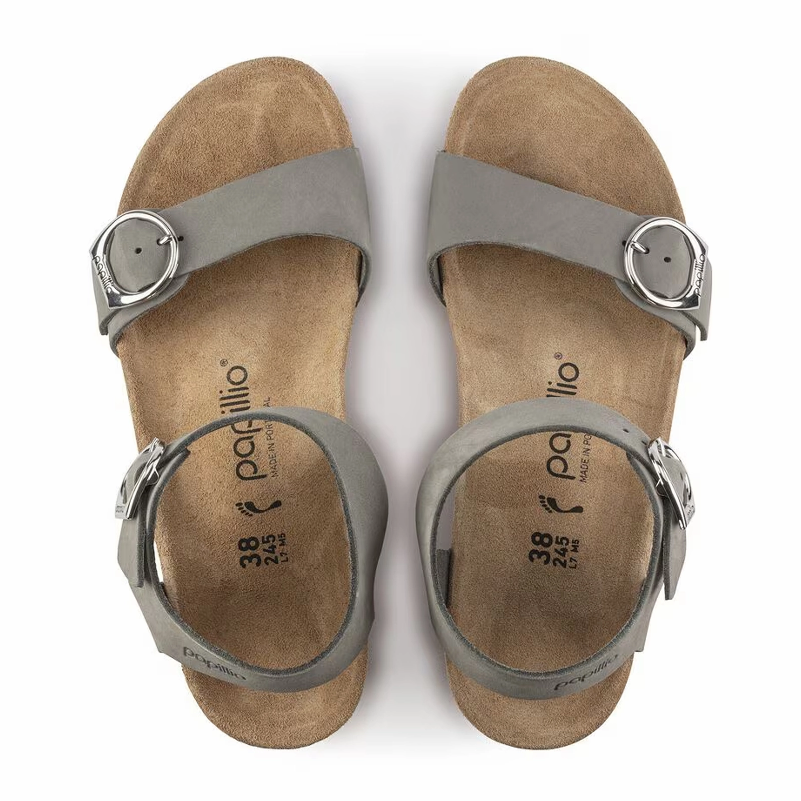 Comfortable Footwear for Summer Quality Design Birkenstock Soley Ring-Buckle Narrow Wedge Sandal (Women) - Dove Gray Nubuck