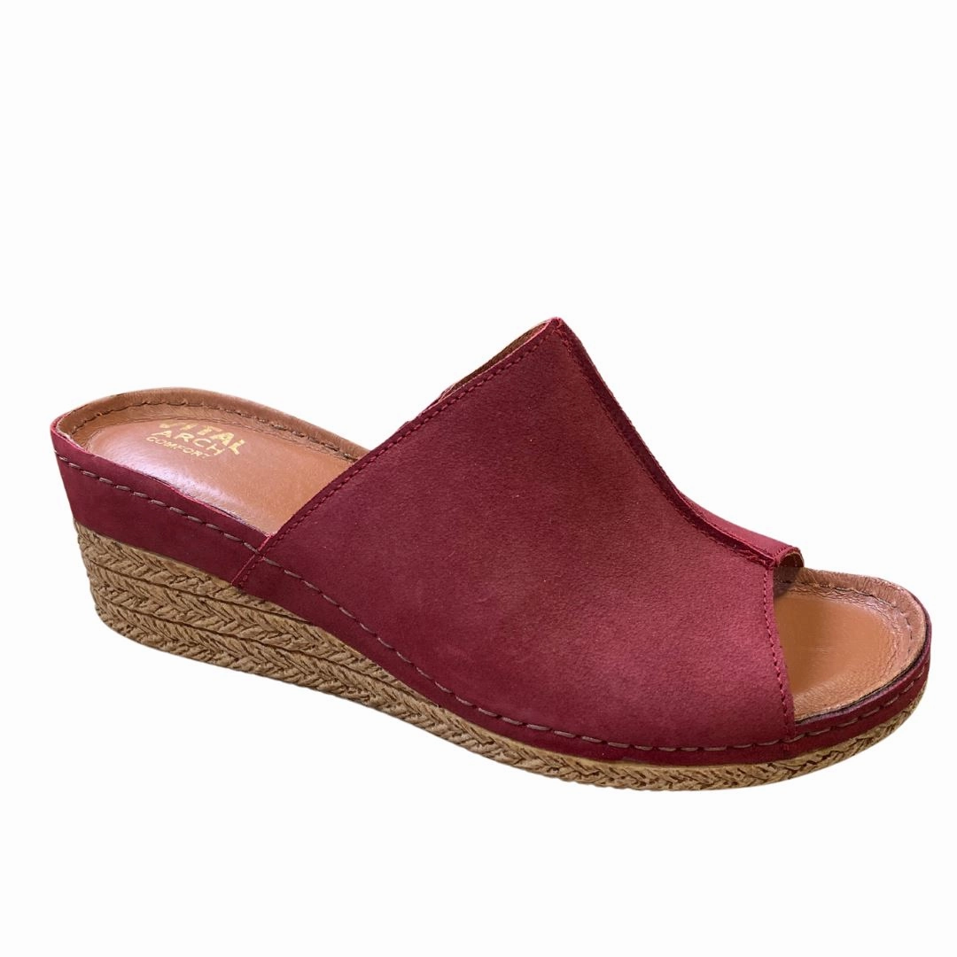 Ocean Breeze Hike Light V ITALIA 960 RED 15 NUBUCK WEDGE SANDAL - FINAL SALE!