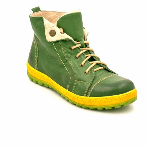 Low Profile Design Handmade Craft V-Italia Heel Packer Shearling High (Women) - Packer Green