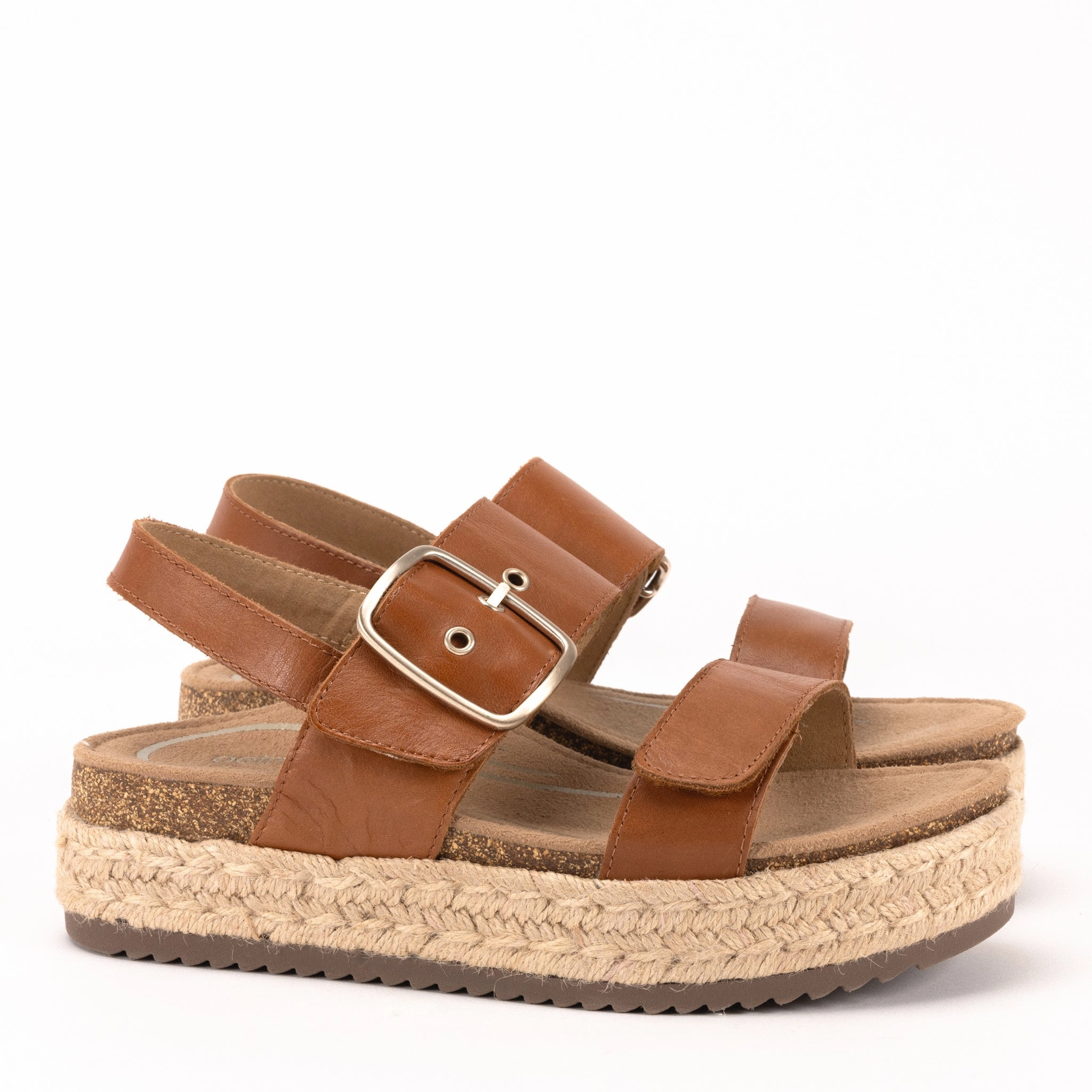 VANIA - COGNAC - LEATHER Non-marking sole