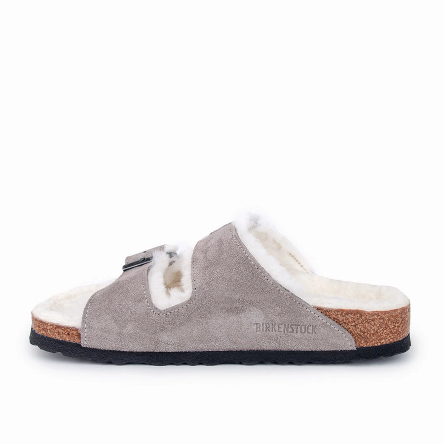 shape Compression Resistant Fiber ARIZONA SHEARLING - STONE COIN - SUEDE