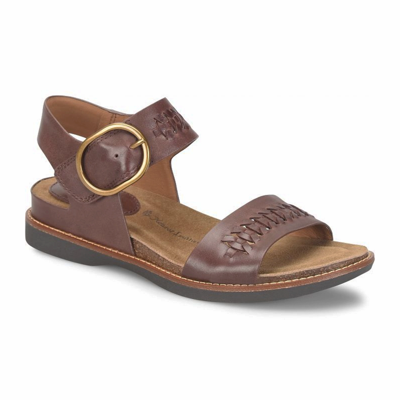 Sofft Bali II Backstrap Sandal (Women) - Cocoa Brown Breathable Sandals Shiny Gem