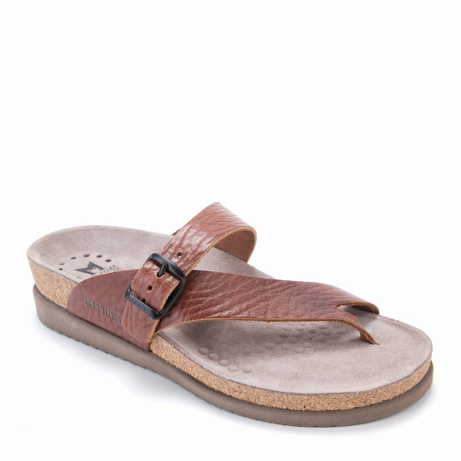 HELEN - TAN GRAIN - LEATHER Vibrant sole Contoured Heel Cup