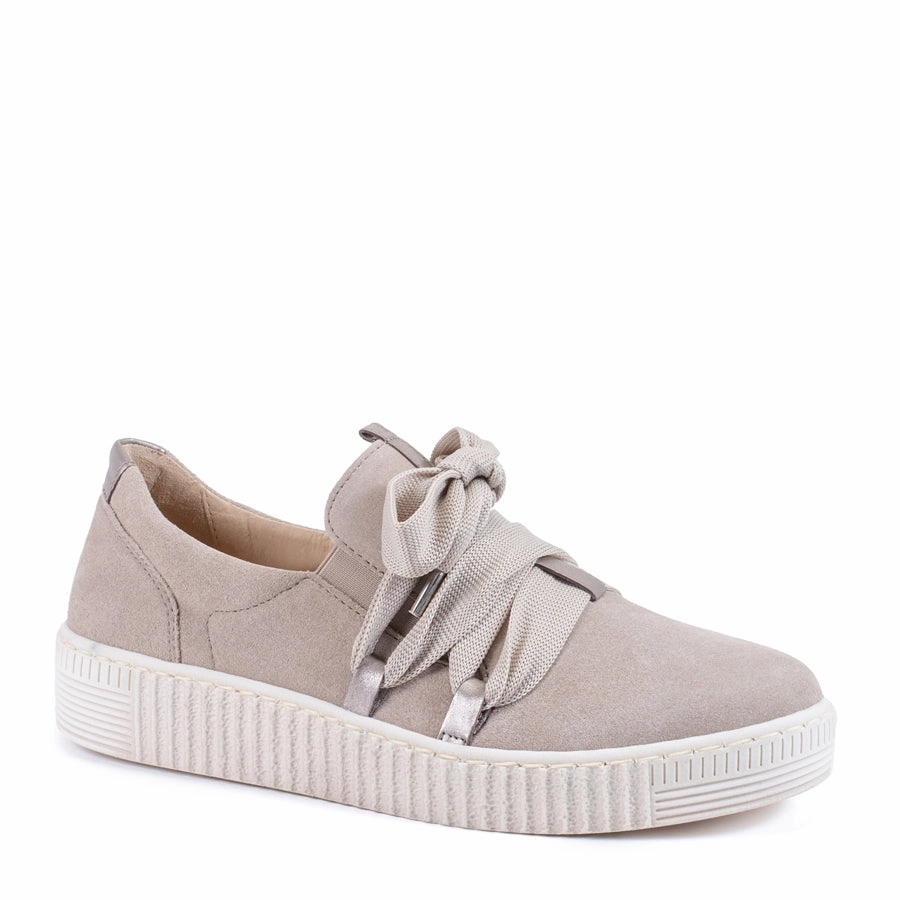 Slip-resistant ease BIG LACE SPORT - BLUSH - LEATHER