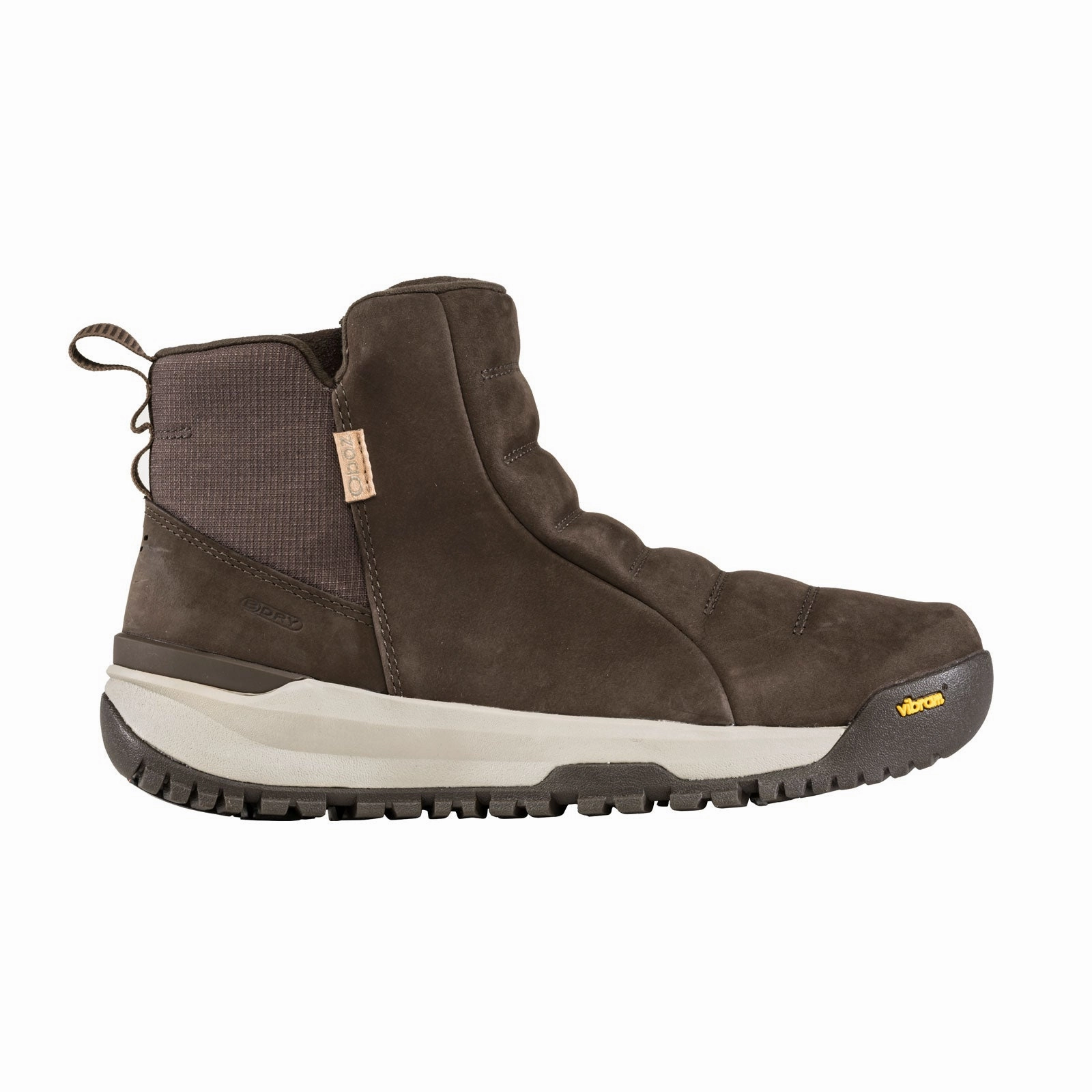 SlipResistant Oboz Sphinx Pull On Insulated B-DRY Winter Boot (Women) - Moose Brown
