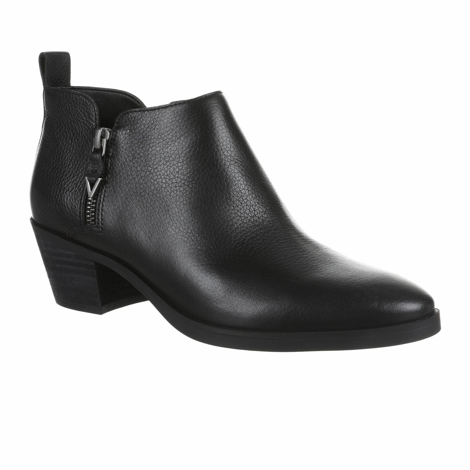 Easy Clean Stable Structure Vionic Cecily Waterproof Ankle Boot (Women) - Black Tumbled Leather
