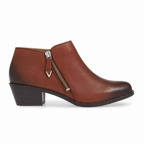 Low Profile Urban Commute Vionic Jolene Ankle Boot (Women) - Mocha