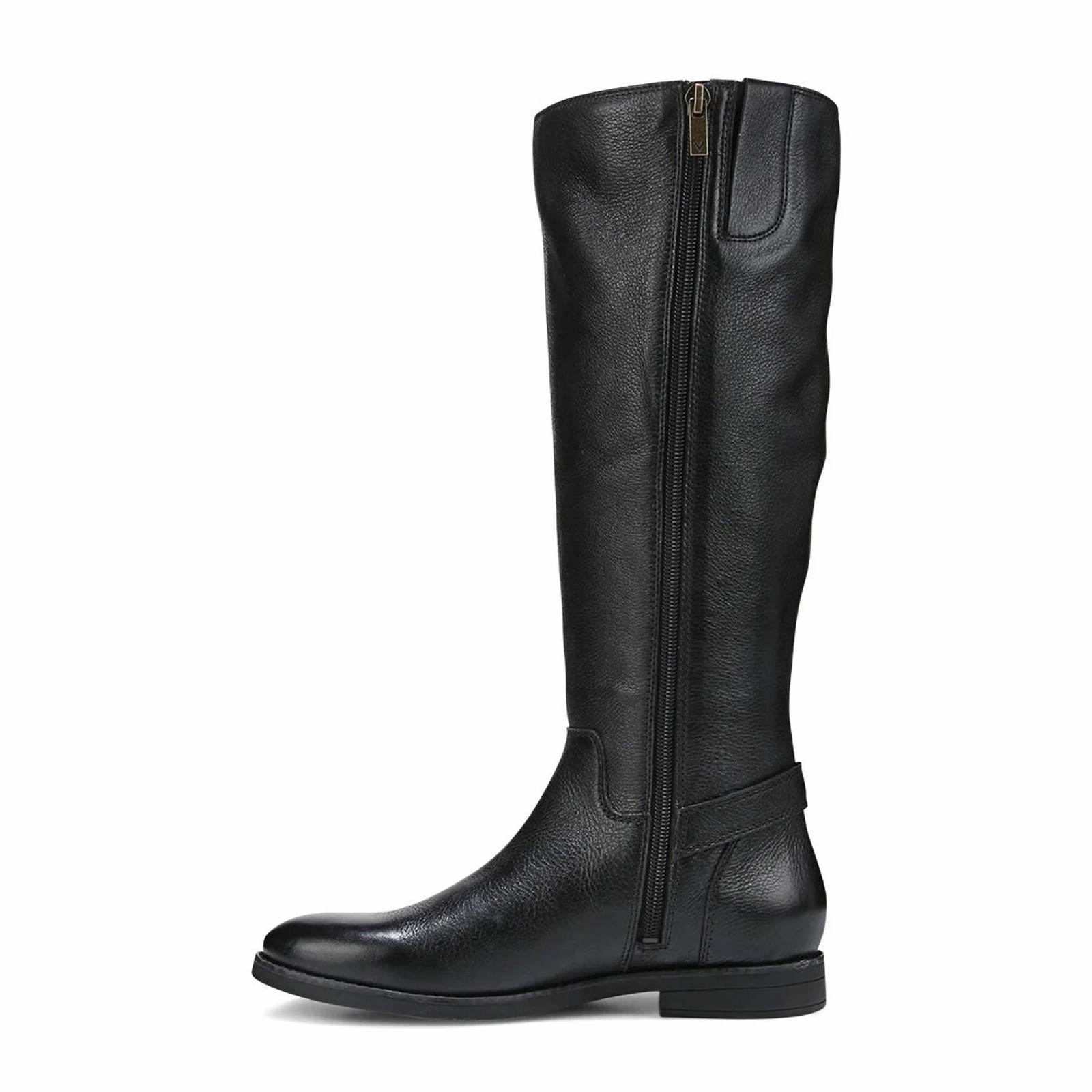 Vionic Rochelle Tall Boot (Women) - Black Leather City Utility Waterproof Mountain Climber