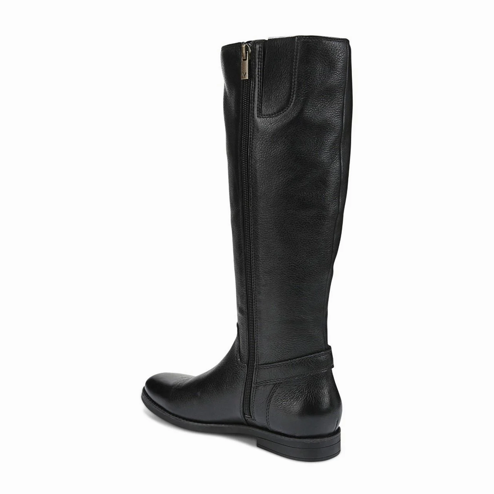 Vionic Rochelle Tall Boot (Women) - Black Leather Zip   Up Design Long Last