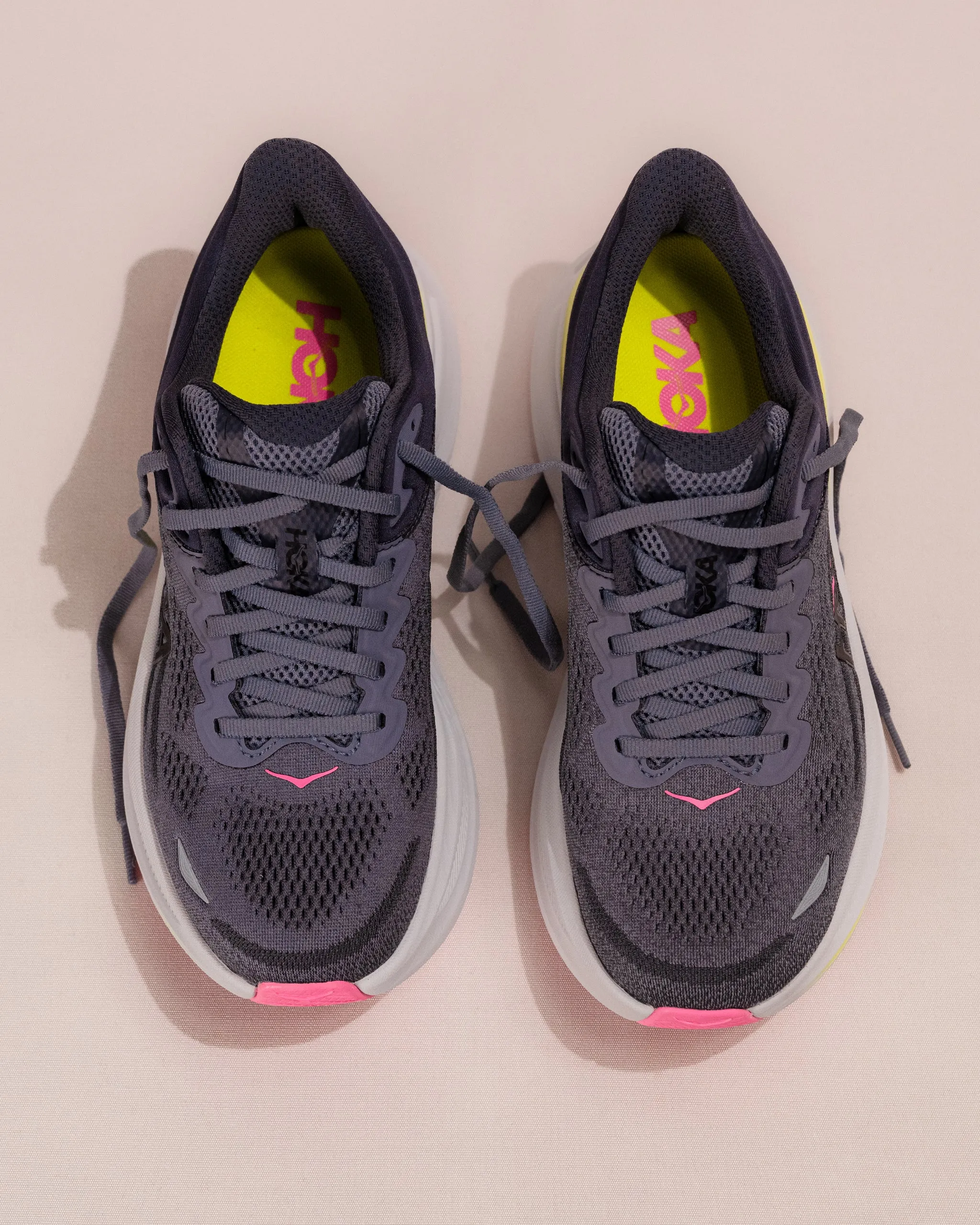 Snug Heel Lock W-BONDI 9 - CHARCOAL - SYNTHETIC