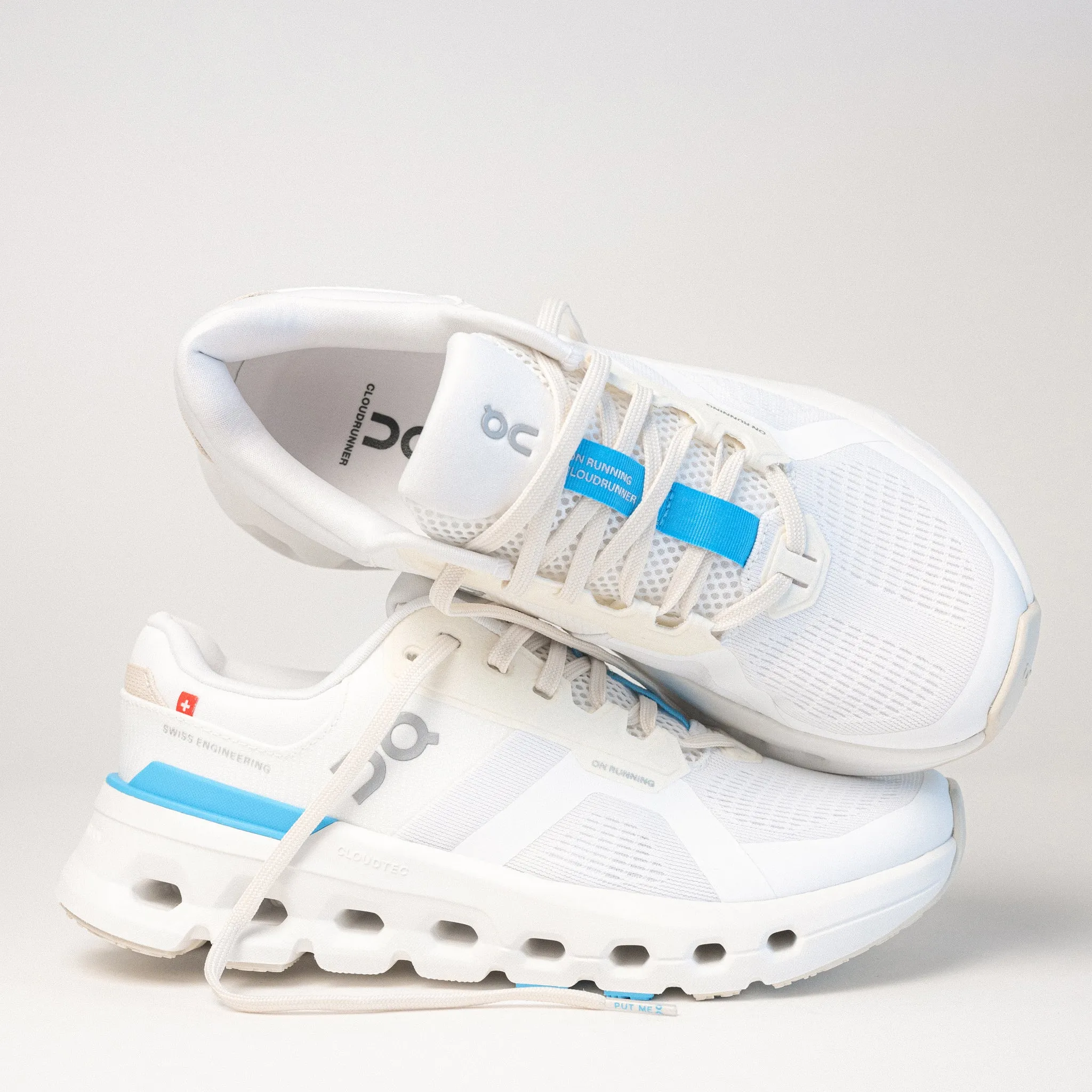 W-CLOUDRUNNER 2 - WHITE - MESH stain - resistant most school