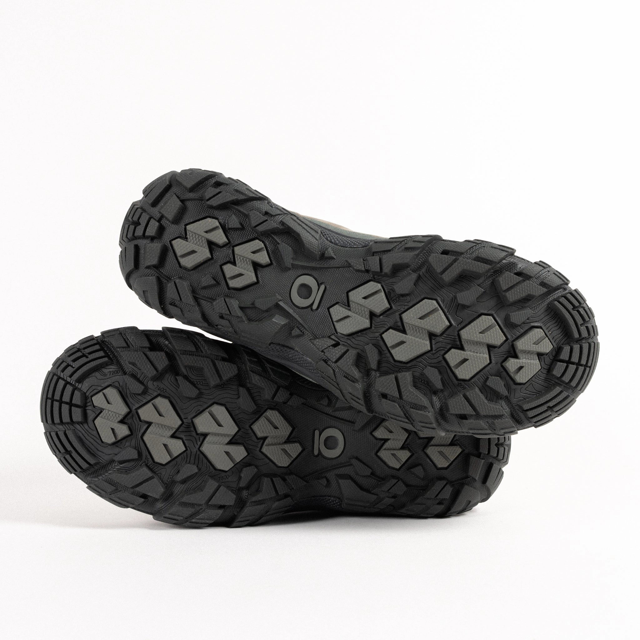 W-SAWTOOTH X MID BDRY - CHARCOAL - NUBUCK Contoured Arch Shape machine washable material