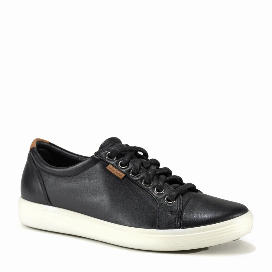 flexible rubber W-SOFT 7 SNEAKER - BLACK - LEATHER