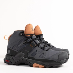 W-X ULTRA 4 MID GTX - EBONY - MESH moisture - wicking - level Durable Outsole