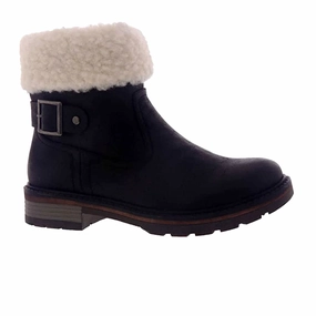 Cozy Lined Seamless Comfort Work Commute Wanderlust Windsor Mid Boot (Women) - Black