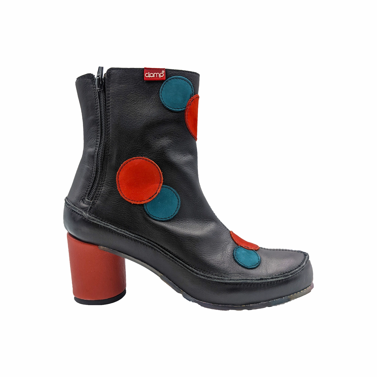 Crisp Edge Clamp Chelby Mid Boot (Women) - Black/Chili/Cobalt
