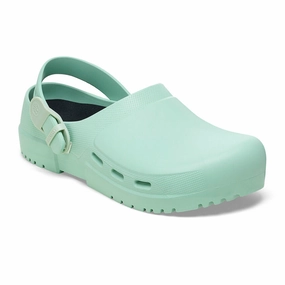 Birkenstock Birki Air 2.0 Clog (Unisex) - Matcha Bacteria Inhibiting Liner hook and loop closure
